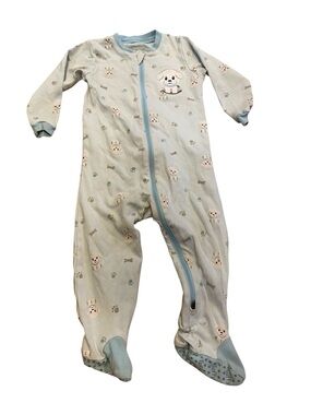 Tuffy Zip Up 12 month Sleeper Dog Pyjamas Baby Blue Boy Girl Clothing 4/$20 🛑